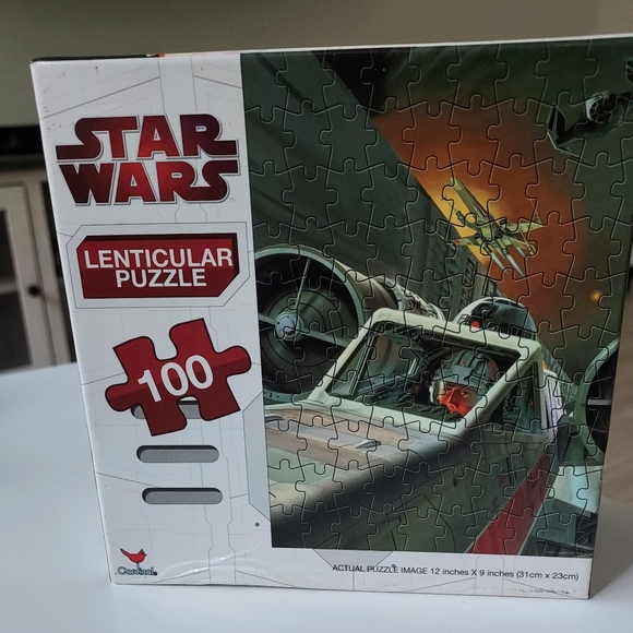 Star Wars XWing Fighter Luke Skywalker 100 Piece Lenticular Puzzle 2010 Sealed - Picture 1 of 5